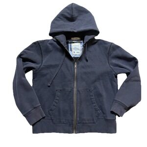 Vintage 90s GAP 1969 Heritage Full Zip Hoodie Mens M Navy Blue Heavy Fleece Y2K